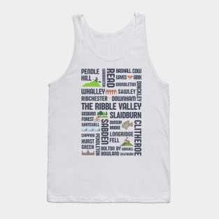 Ribble Valley - Pendle Hill - Lancashire towns - British tourism - Ex pat Tank Top